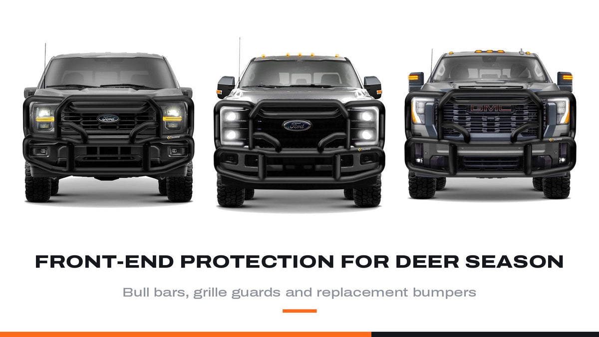 EX-GUARD 50-Series grille guards on Ford and GMC pickups