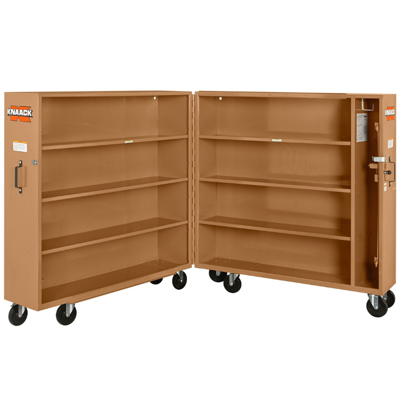 KNAACK 100-KL JOBMASTER Folding Rolling Cabinet, 60.9 cu ft