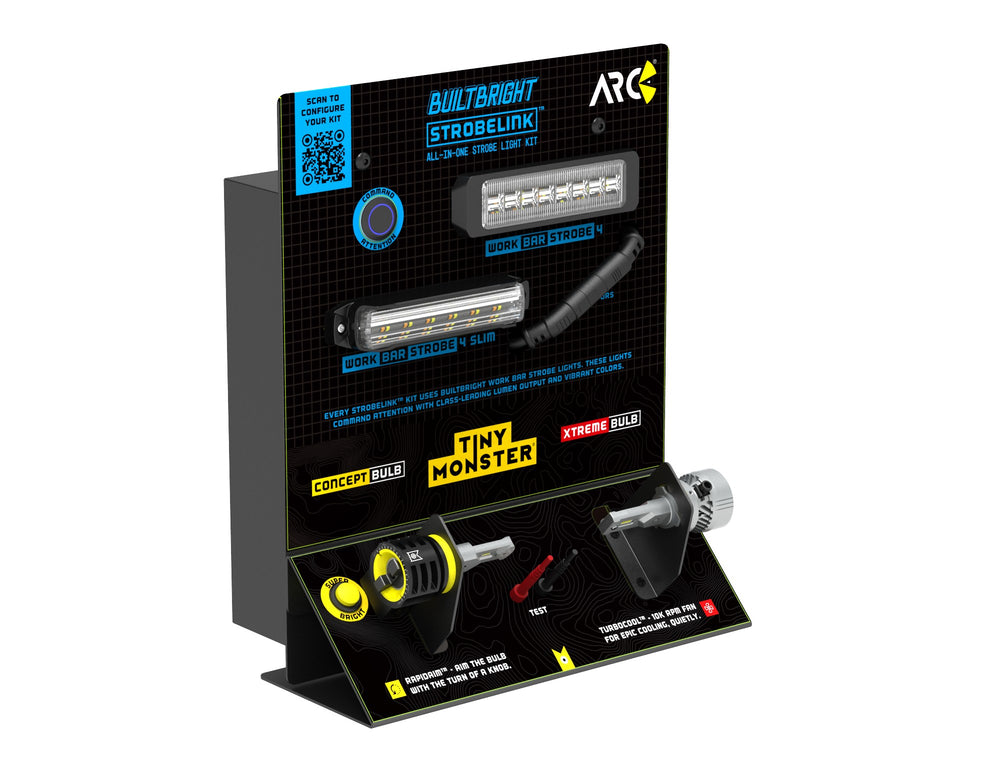 ARC Lighting Tiny Monster Bulb Display with 2 BUILTBRIGHT Strobes - Part 10004