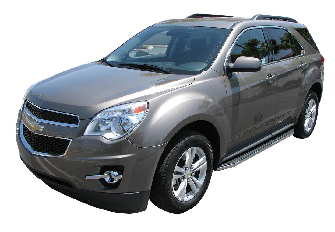 Steelcraft STX100 Running Boards - Black / Stainless Trim - 2014-2017 Chevy Equinox / GMC Terrain (Excludes Denali) (104000)