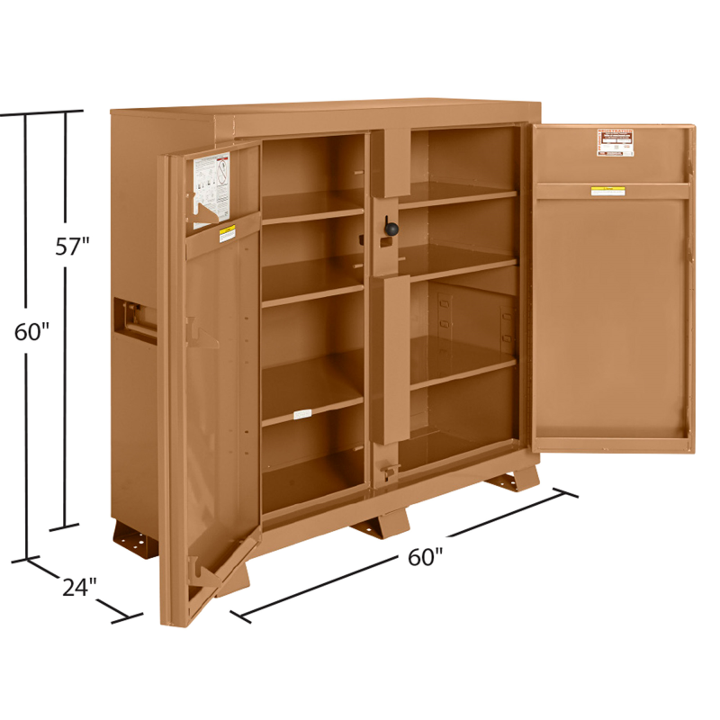 KNAACK 109-KL JOBMASTER 60 in Jobsite Cabinet, 47.5 cu ft