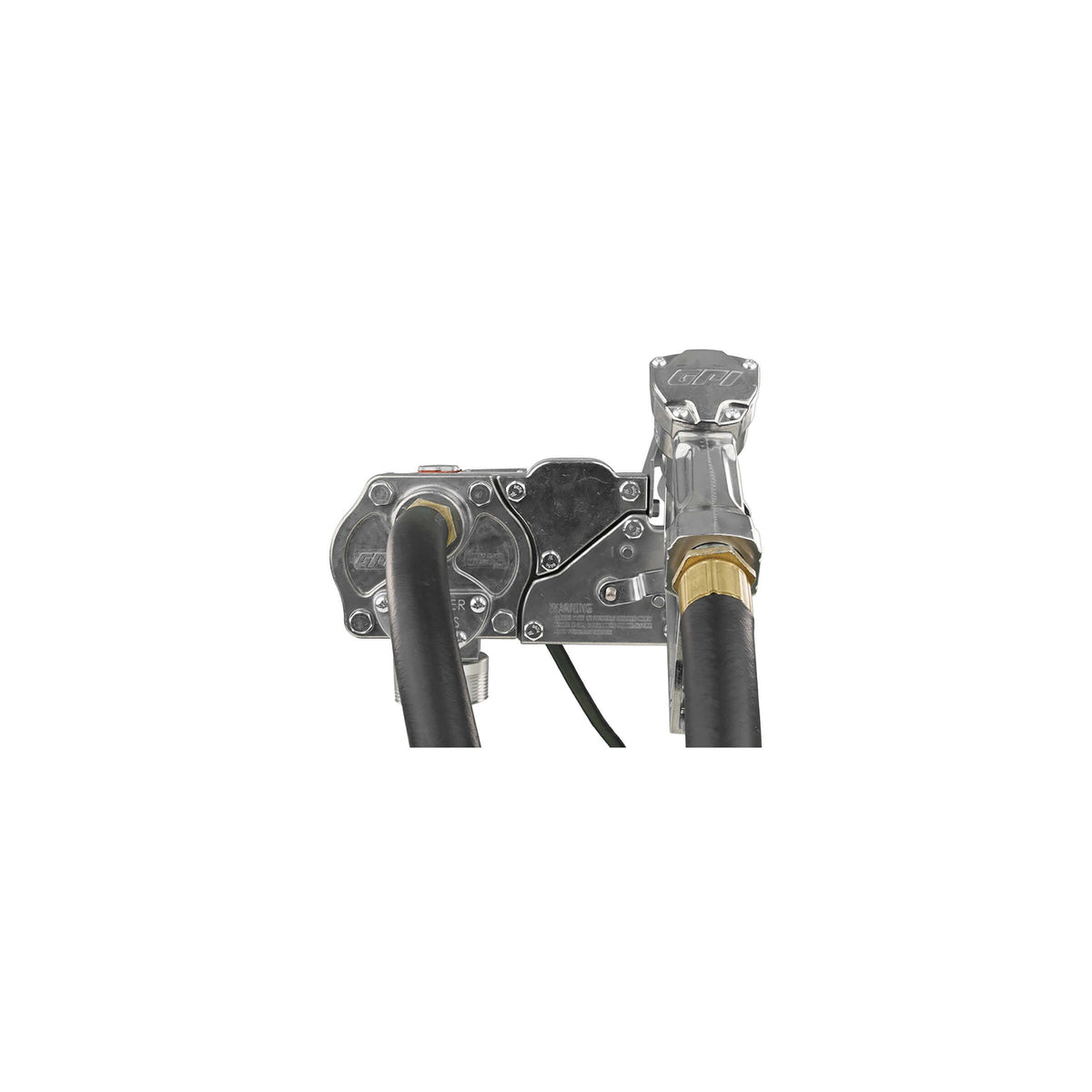 GPI M-150S-EM 15 GPM 12V Economy Fuel Transfer Pump with Manual Unleaded Nozzle (110000-107) - view 3