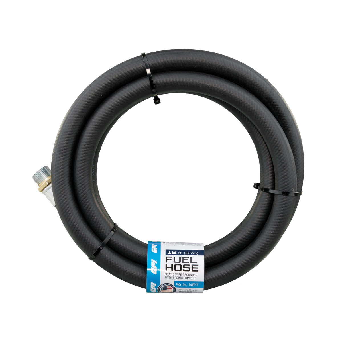 GPI 3/4 in. x 12 ft. Fuel Hose with Static Wire (110187-501) - view 2