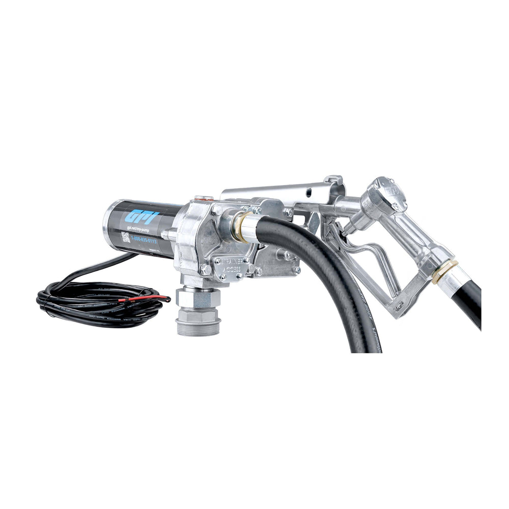 GPI M-180S-ML 18 GPM 12V Fuel Transfer Pump with Manual Diesel Nozzle (110300-1)