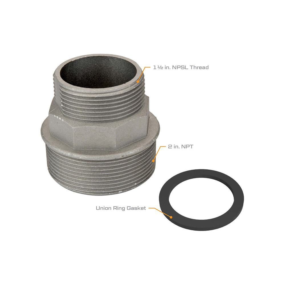 GPI 2 in. NPT Tank Bung Adapter Kit (110909-1) - view 2