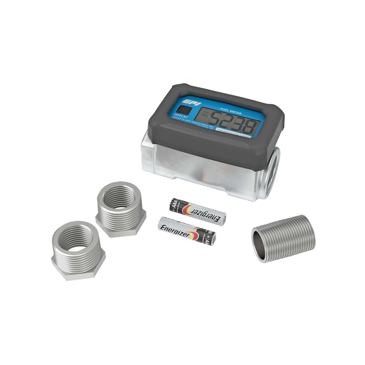GPI 01A Digital Fuel Meter, 3-30 GPM, 1 in. NPT, Gallons (113255-1) - view 3