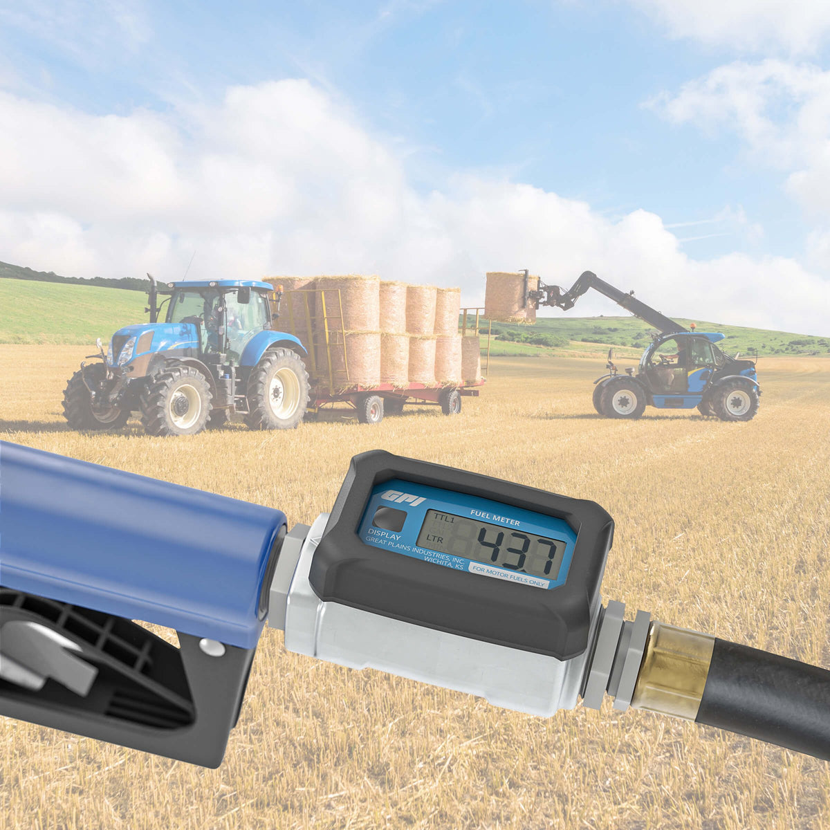 GPI 01A Digital Fuel Meter, 10-100 L/min, 1 in. NPT, Liters (113255-2) - view 4
