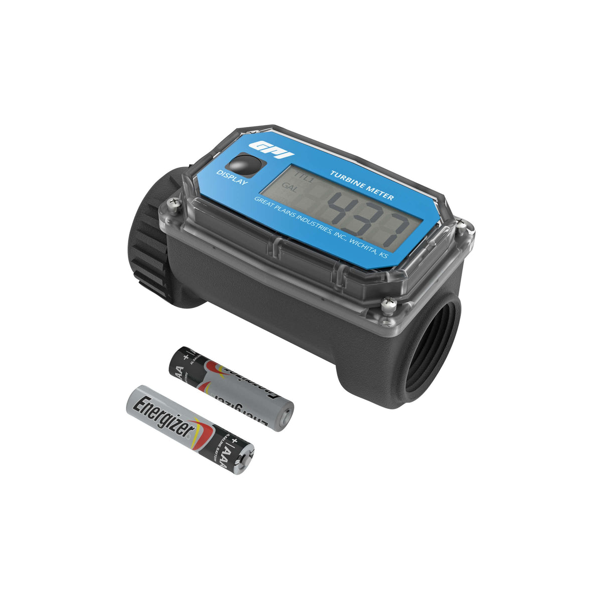 GPI 01N Digital Water Meter, 3-30 GPM, 1 in. NPT, Nylon (113255-4) - view 3