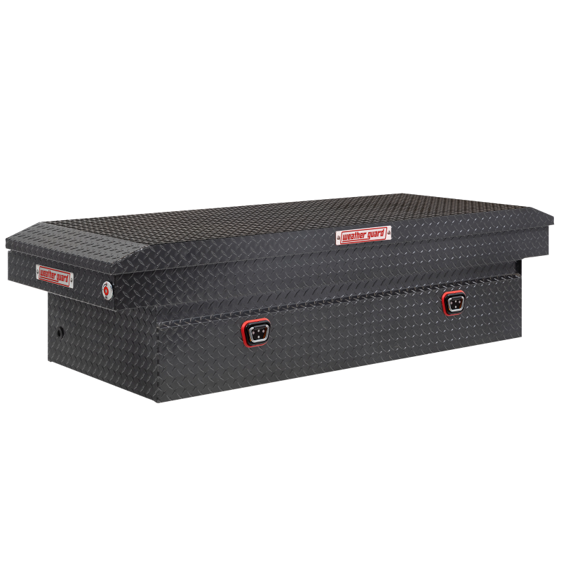 Weather Guard Full-Size Extra Wide Aluminum Saddle Box, Gunmetal Gray (117-6-04)