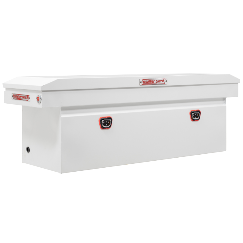 Weather Guard Full-Size Deep Steel Saddle Box, White (128-3-04)