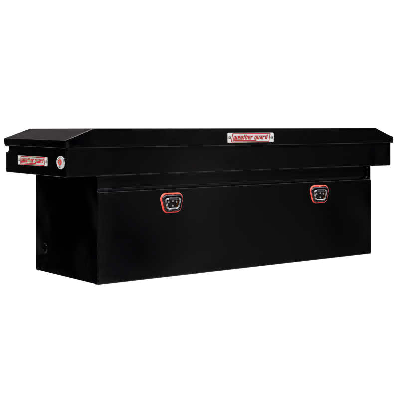 Weather Guard Full-Size Deep Steel Saddle Box, Gloss Black (128-5-04)