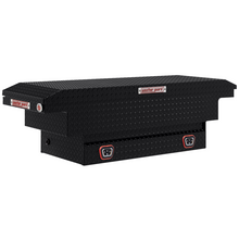 Weather Guard Compact Low Profile Aluminum Saddle Box, Gloss Black (131-5-04)