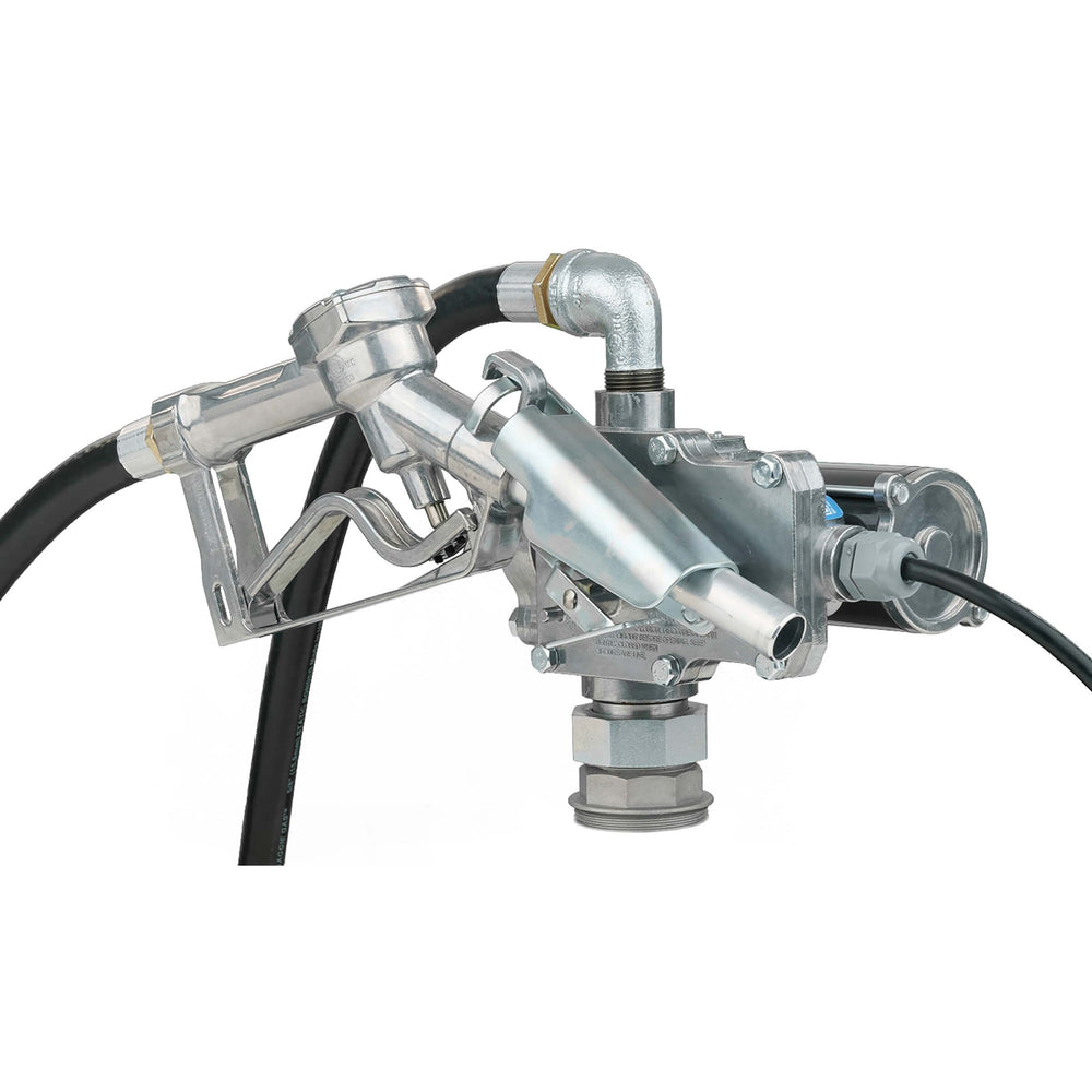 GPI EZ-8 8 GPM 12V Fuel Transfer Pump with Spin Collar and Manual Unleaded Nozzle (137100-05) - view 2