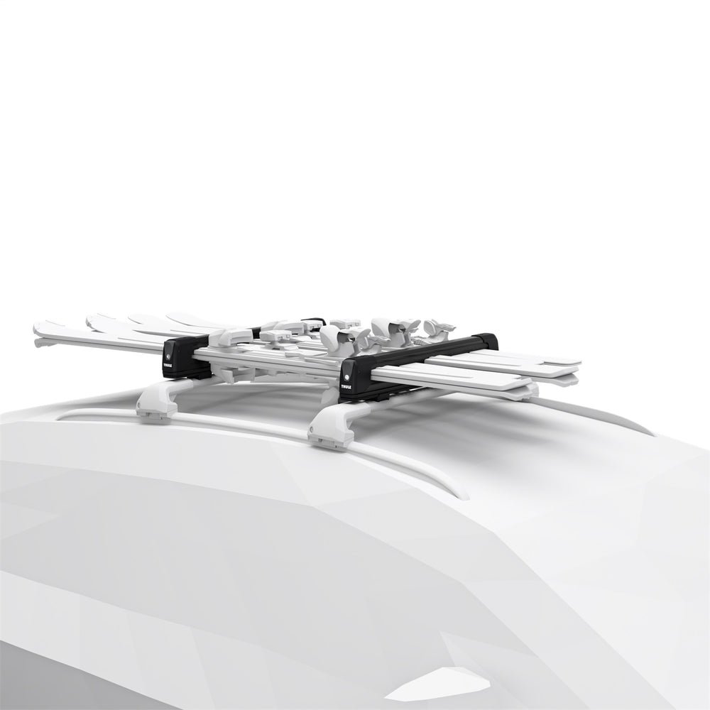 Thule SnowPack Extender - Up To 6 Pairs Skis Or 4 Snowboards - Extends Past Doors