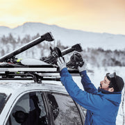 Thule SnowPack Extender - Up To 6 Pairs Skis Or 4 Snowboards - Extends Past Doors