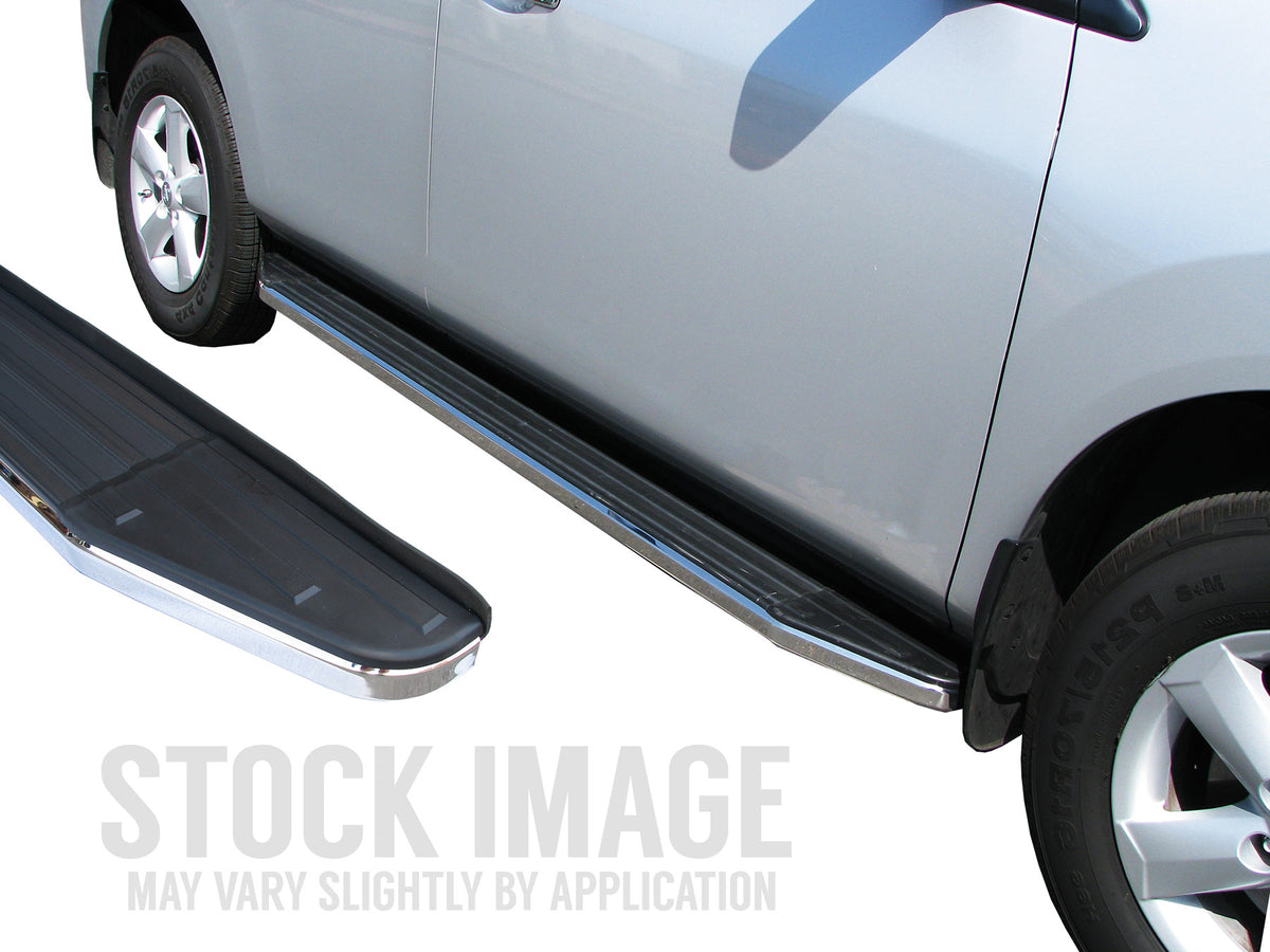 Steelcraft STX100 Running Boards - Black / Stainless Trim - 2014-2020 Nissan Rogue (141900)