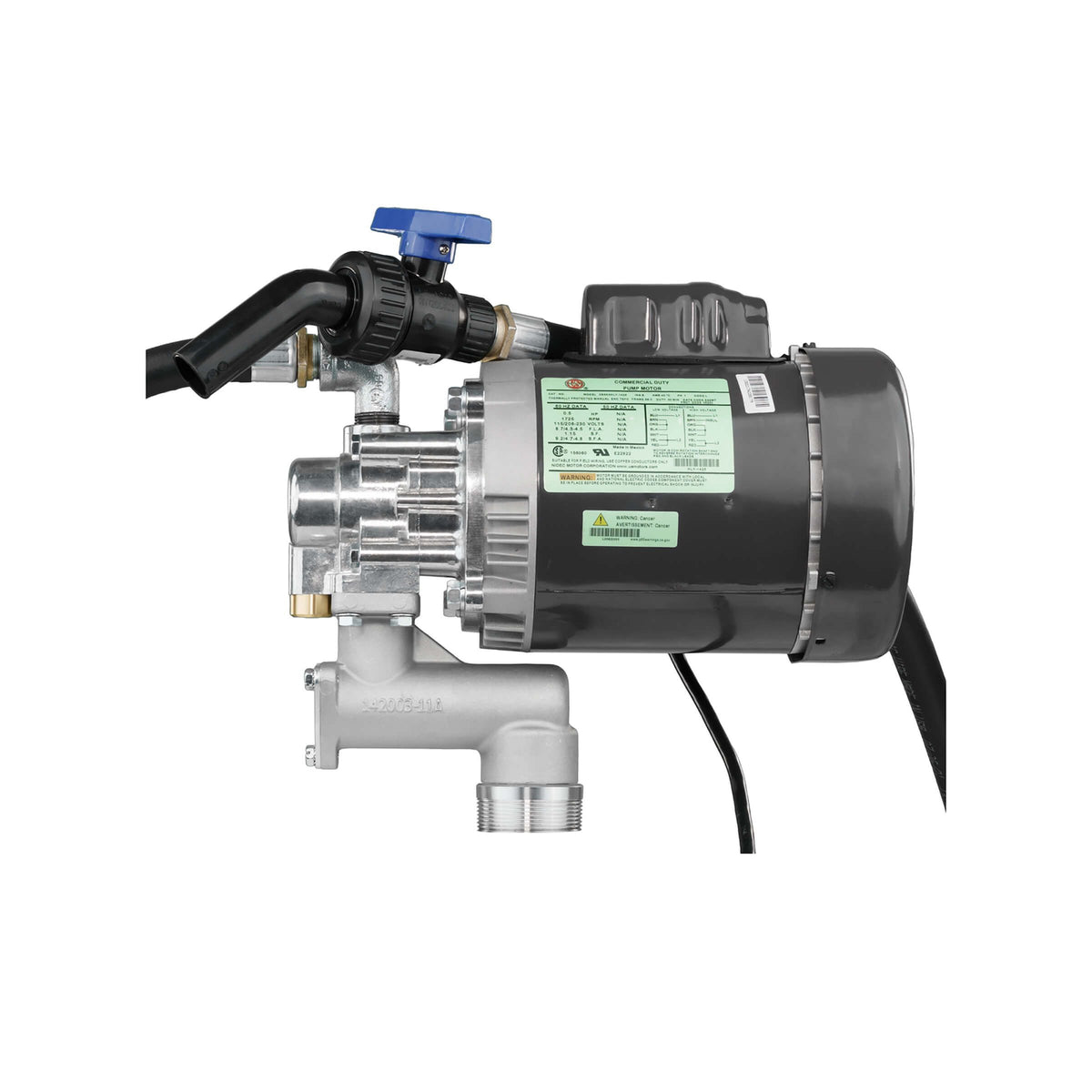 GPI L5116 4 GPM 115/230V AC Oil Transfer Pump with Hose and Nozzle (142100-01) - view 2