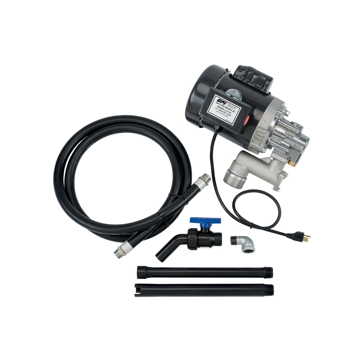 GPI L5116 4 GPM 115/230V AC Oil Transfer Pump with Hose and Nozzle (142100-01) - view 6