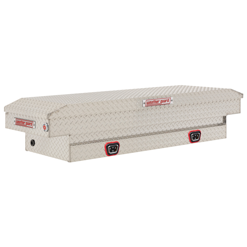 Weather Guard Compact Aluminum Saddle Box, Clear Finish (154-0-04)