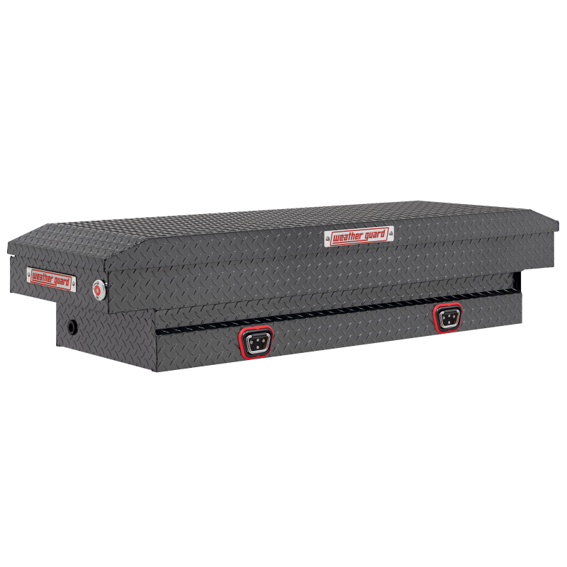 Weather Guard Compact Aluminum Saddle Box, Gunmetal Gray (154-6-04)