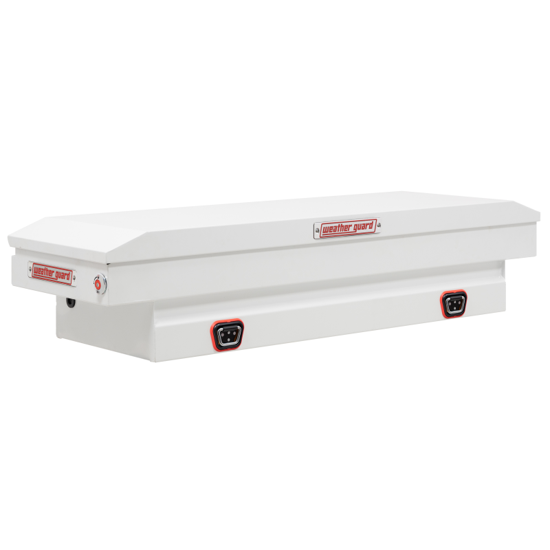 Weather Guard Compact Steel Saddle Box, White (156-3-04)