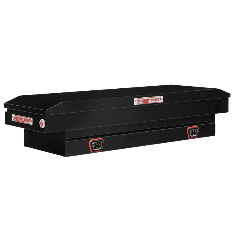 Weather Guard Compact Steel Saddle Box, Gloss Black (156-5-04)