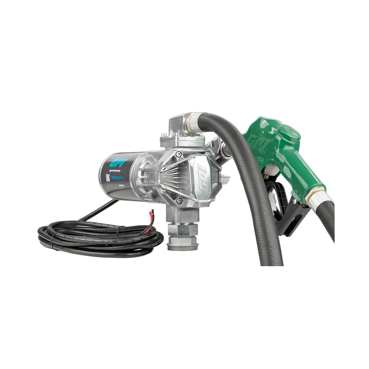 GPI G20 20 GPM 12V Fuel Transfer Pump with Auto Diesel Nozzle (162000-03)