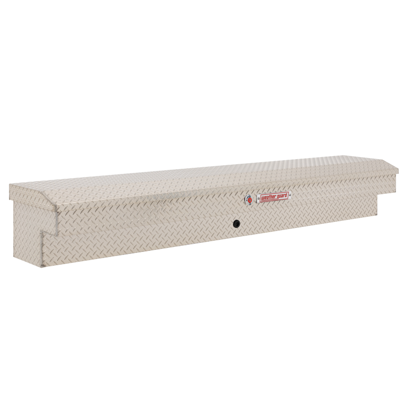 Weather Guard 87 in Aluminum Lo-Side Truck Tool Box, Clear Finish (164-0-04)
