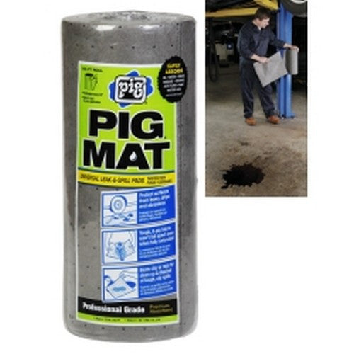 PIG Mat Universal Light-Weight Absorbent Roll, 15 in x 50 ft