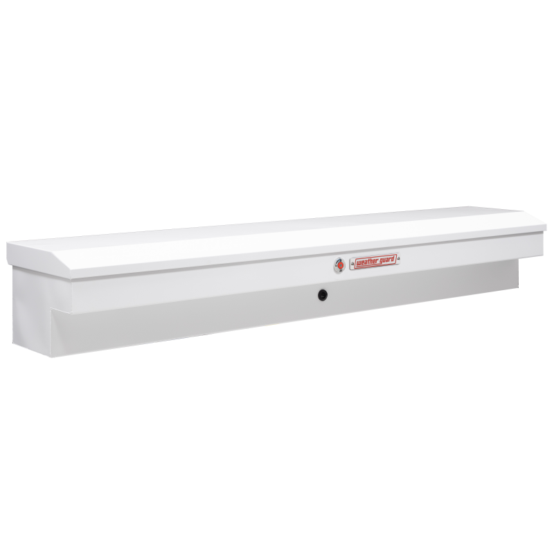 Weather Guard 87 in Steel Lo-Side Truck Tool Box, White (165-3-04)