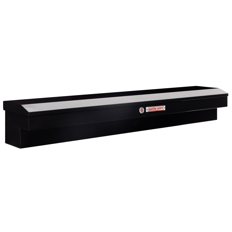 Weather Guard 87 in Steel Lo-Side Truck Tool Box, Gloss Black (165-5-04)