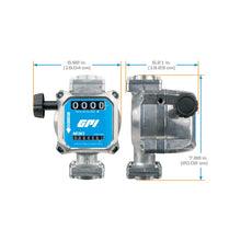 GPI M30 Mechanical Fuel Meter, 5-30 GPM, 1 in. NPT, Gallons (165100-01) - view 9