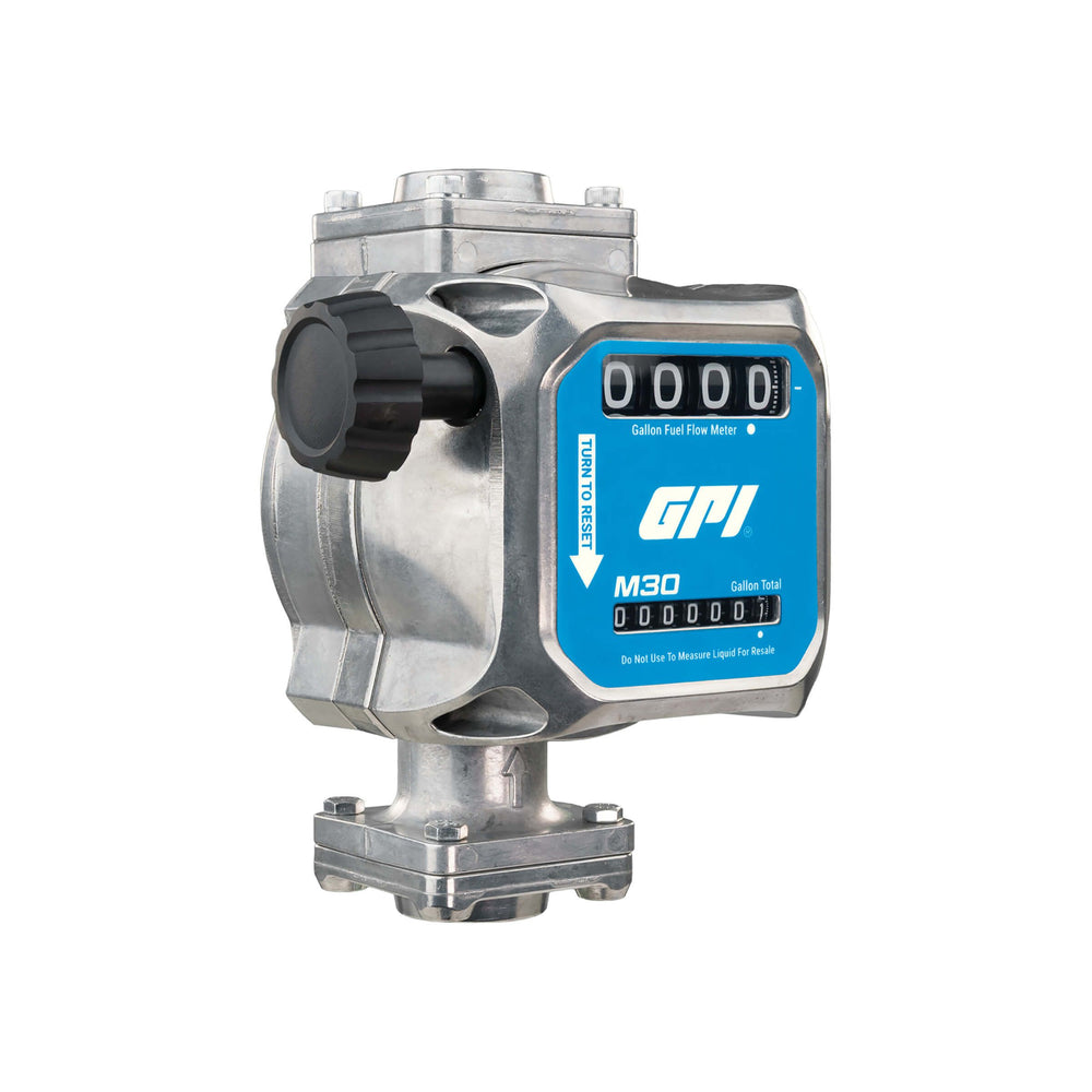 GPI M30 Mechanical Fuel Meter, 5-30 GPM, 1 in. NPT, Gallons (165100-01)