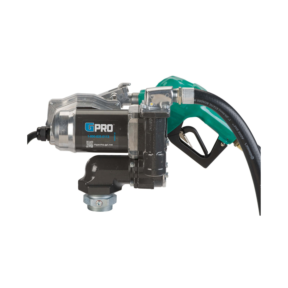 GPI GPRO V25 25 GPM 12V Fuel Transfer Pump with Auto Diesel Nozzle (170000-03) - view 3