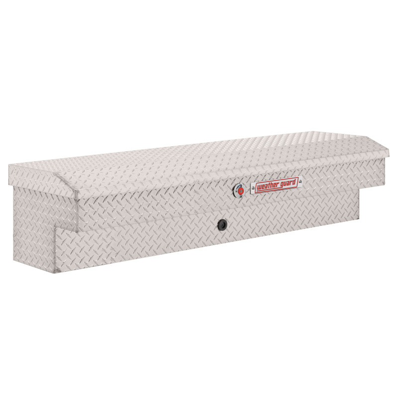 Weather Guard 56 in Aluminum Lo-Side Truck Tool Box, Clear Finish (174-0-04)