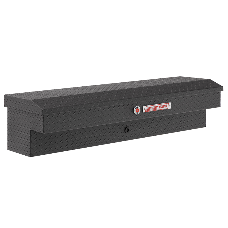 Weather Guard 56 in Aluminum Lo-Side Truck Tool Box, Textured Matte Black (174-52-04)