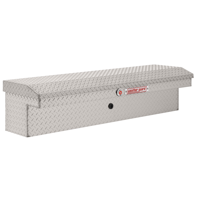 Weather Guard 56 in Low Profile Aluminum Lo-Side Truck Tool Box, Clear Finish (178-0-04)