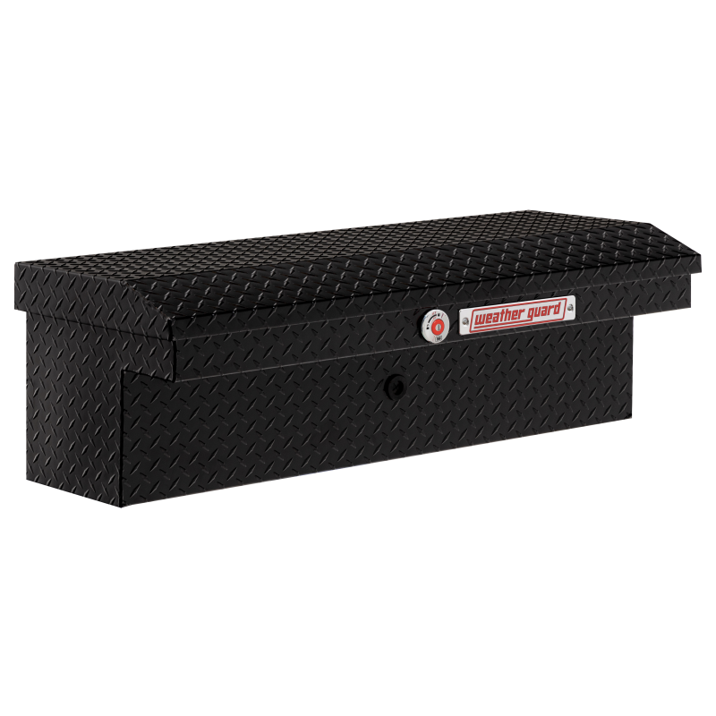Weather Guard 41 in Low Profile Aluminum Lo-Side Truck Tool Box, Gloss Black (180-5-04)