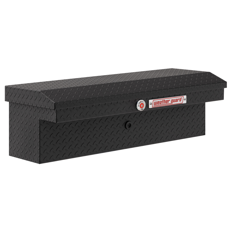 Weather Guard 41 in Low Profile Aluminum Lo-Side Truck Tool Box, Textured Matte Black (180-52-04)