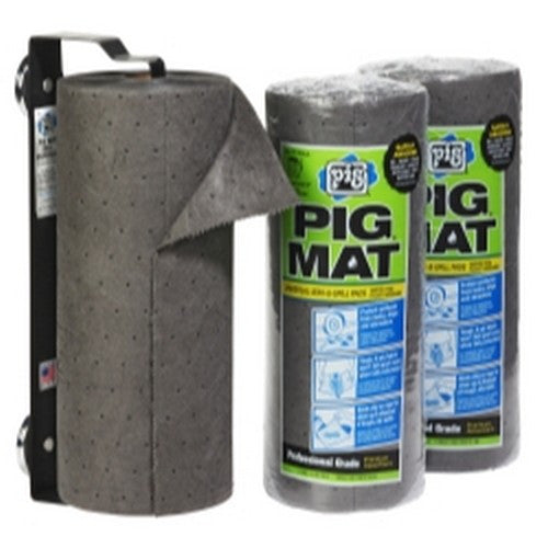 PIG Mat Universal Absorbent Rolls with Wall Dispenser