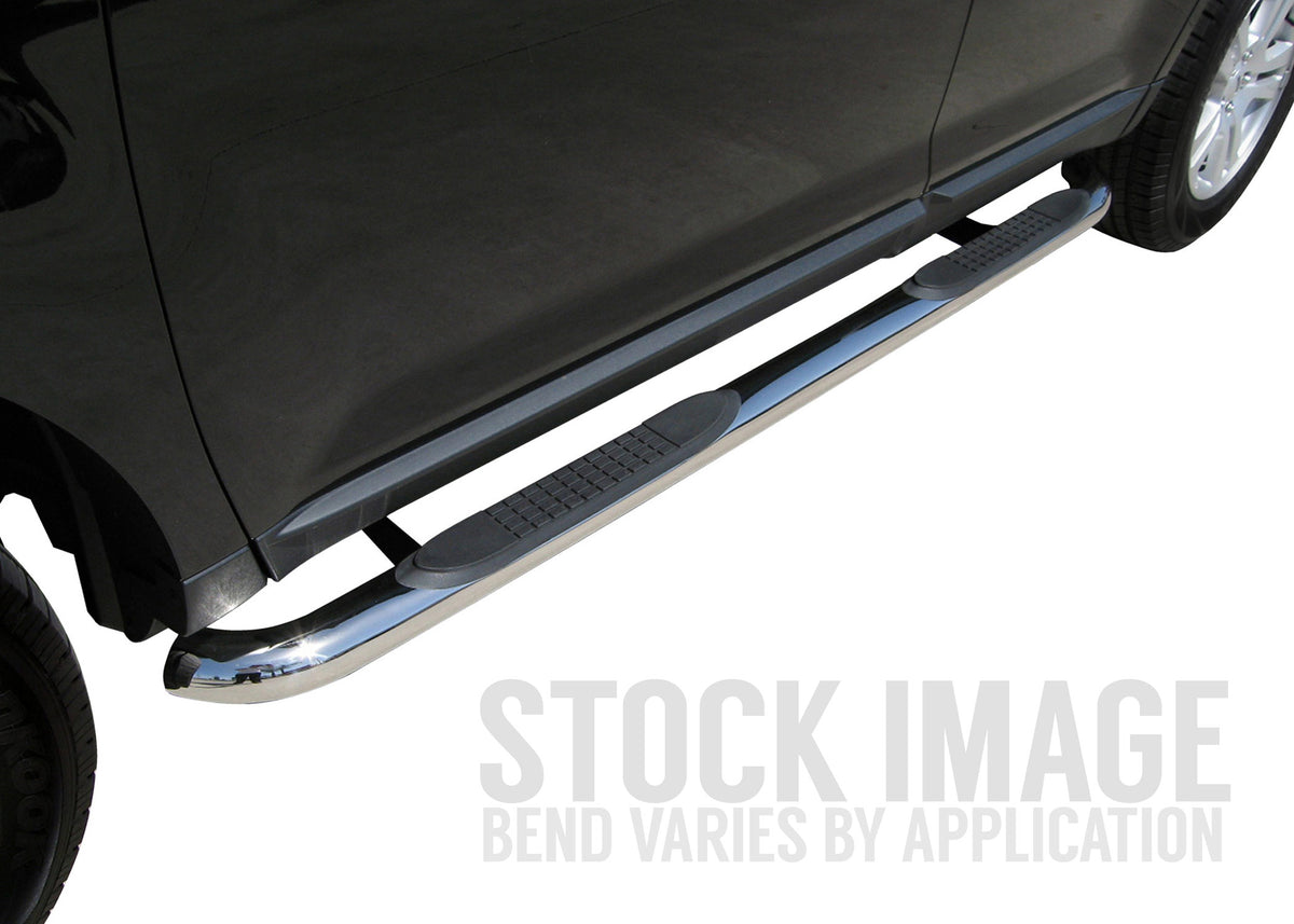 Steelcraft 3" Round Sidebars - Stainless Steel - 2014-2019 Chevy Silverado / GMC Sierra 1500 Double Cab (202247)