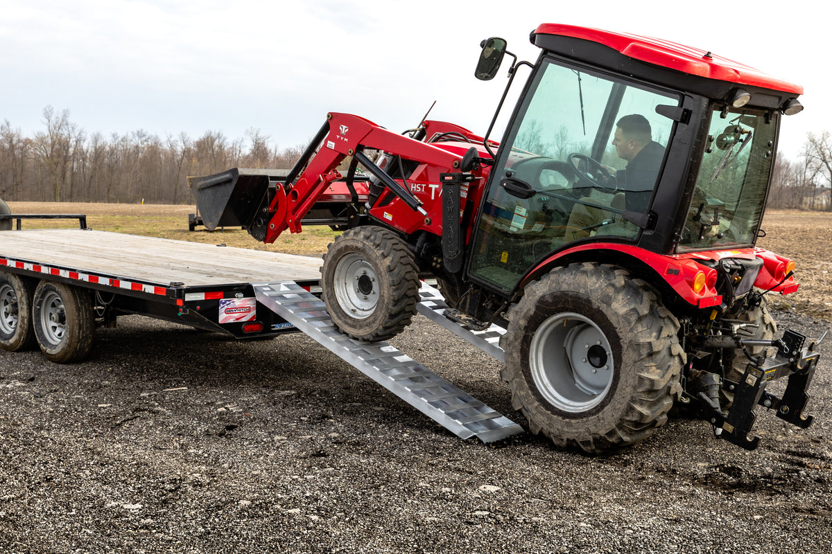 GEN-Y Hitch 1 pair Heavy Duty 10 foot Aluminum Loading Ramps 15" x 120" 5K Capacity Per Ramp