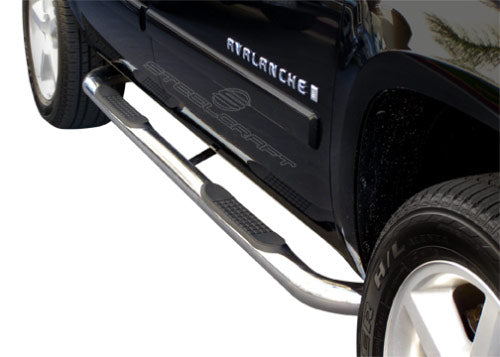 Steelcraft 3" Round Sidebars - Stainless Steel - 2014-2020 Chevy Suburban / 2014-2020 GMC Yukon XL 1/2 Ton (Excludes 02-06 Z71) (202917)