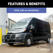 LUVERNE 205530-205910 Tuff Guard Black Stainless Commercial Cargo Van Bumper Guard, Select Ram ProMaster 1500, 2500, 3500