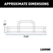 LUVERNE 205530-205920 Tuff Guard Black Stainless Commercial Cargo Van Bumper Guard, Select Ford Transit-150, 250, 350