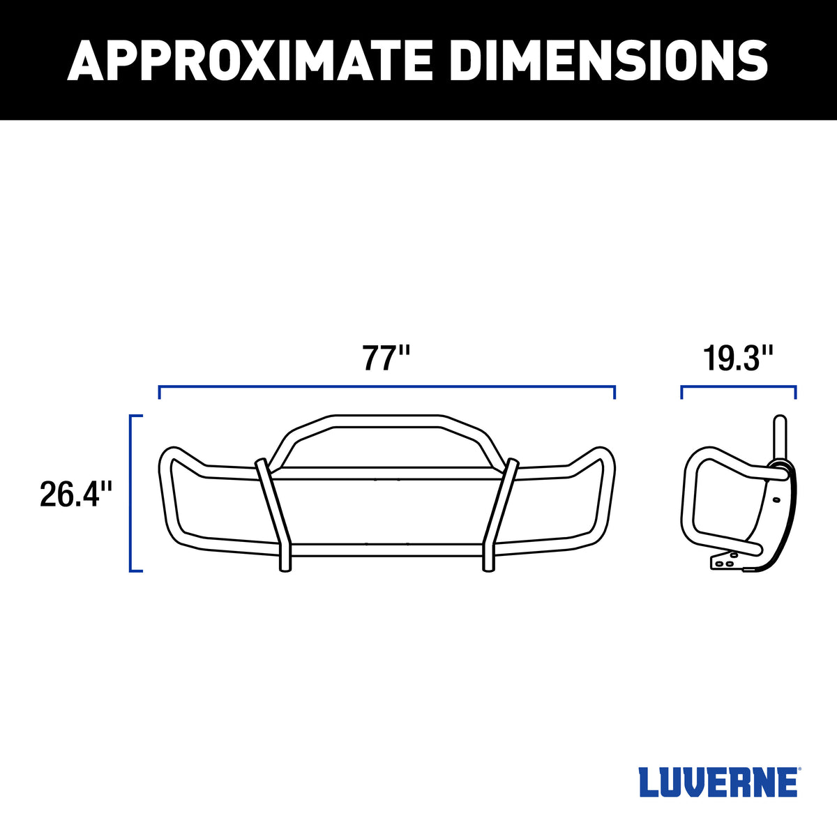 LUVERNE 208820 SolidShield Van Grille Guard, Fits Select Ram ProMaster