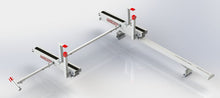 Weather Guard EZGLIDE2 Dual Drop-Down Kit with Cross Member for Full-Size Low-Roof Vans, Shorter Ladders (2277-3-01)