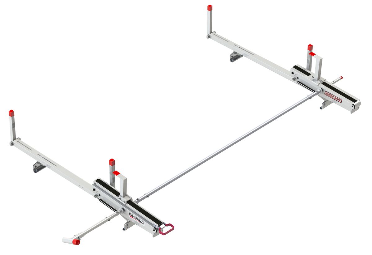 Weather Guard EZGLIDE2 Drop-Down Ladder Rack for Mid- and High-Roof Vans (2291-3-01)