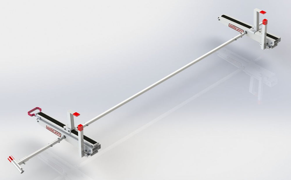 Weather Guard EZGLIDE2 Dual Drop-Down Kit for Mid- and High-Roof Vans, Full-Length Ladders (2295-3-01)