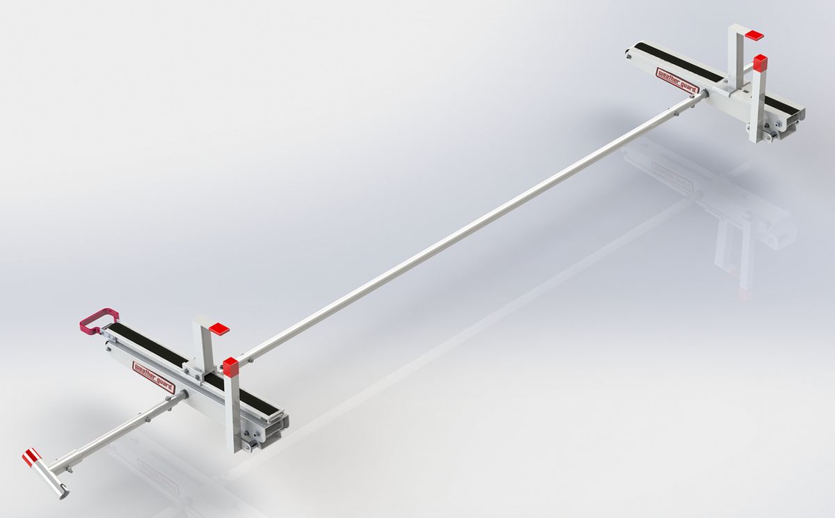 Weather Guard EZGLIDE2 Dual Drop-Down Kit for Mid- and High-Roof Vans, Full-Length Ladders (2295-3-01)
